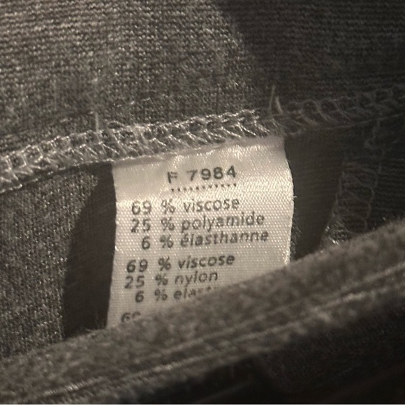 NWOT LACOSTE Size 2 US / Size 34 EU Charcoal Gray Golf Pants - Picture 6 of 6